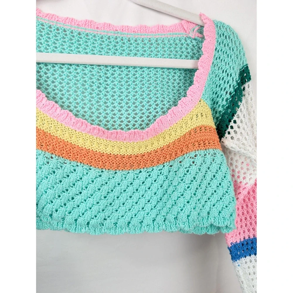Handmade striped crochet